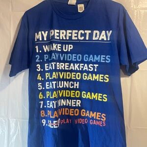 Blue Graphic Tee - My Perfect Day